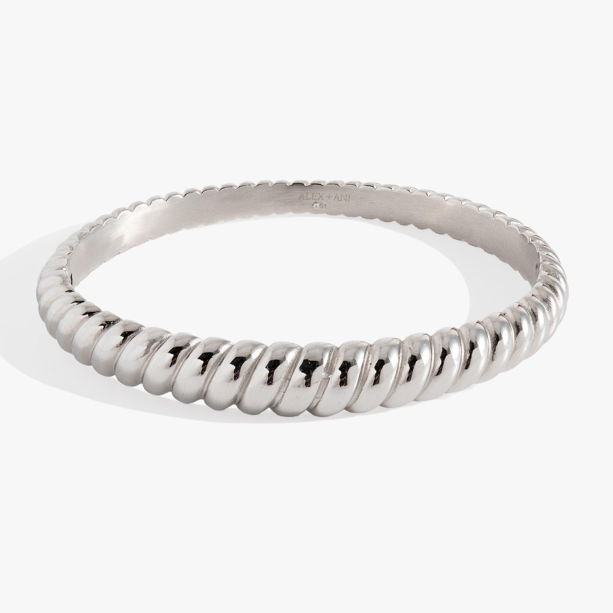 Stainless Steel Rope Textured Bangle - Aaria Tees Aaria Tees