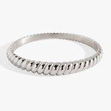 Stainless Steel Rope Textured Bangle - Aaria Tees Aaria Tees
