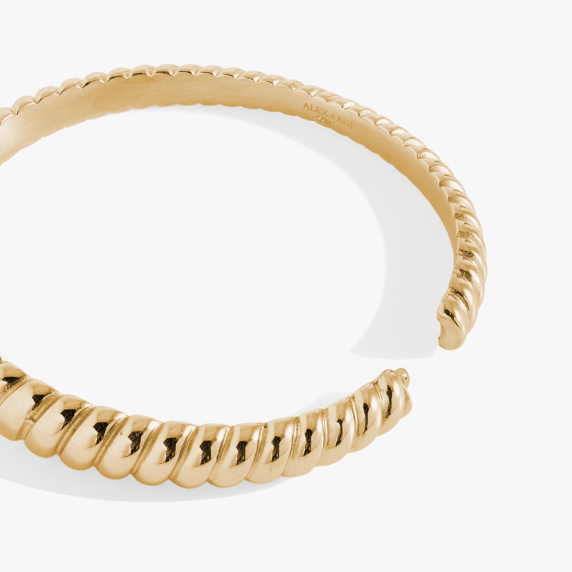 Stainless Steel Rope Textured Bangle - Aaria Tees Aaria Tees