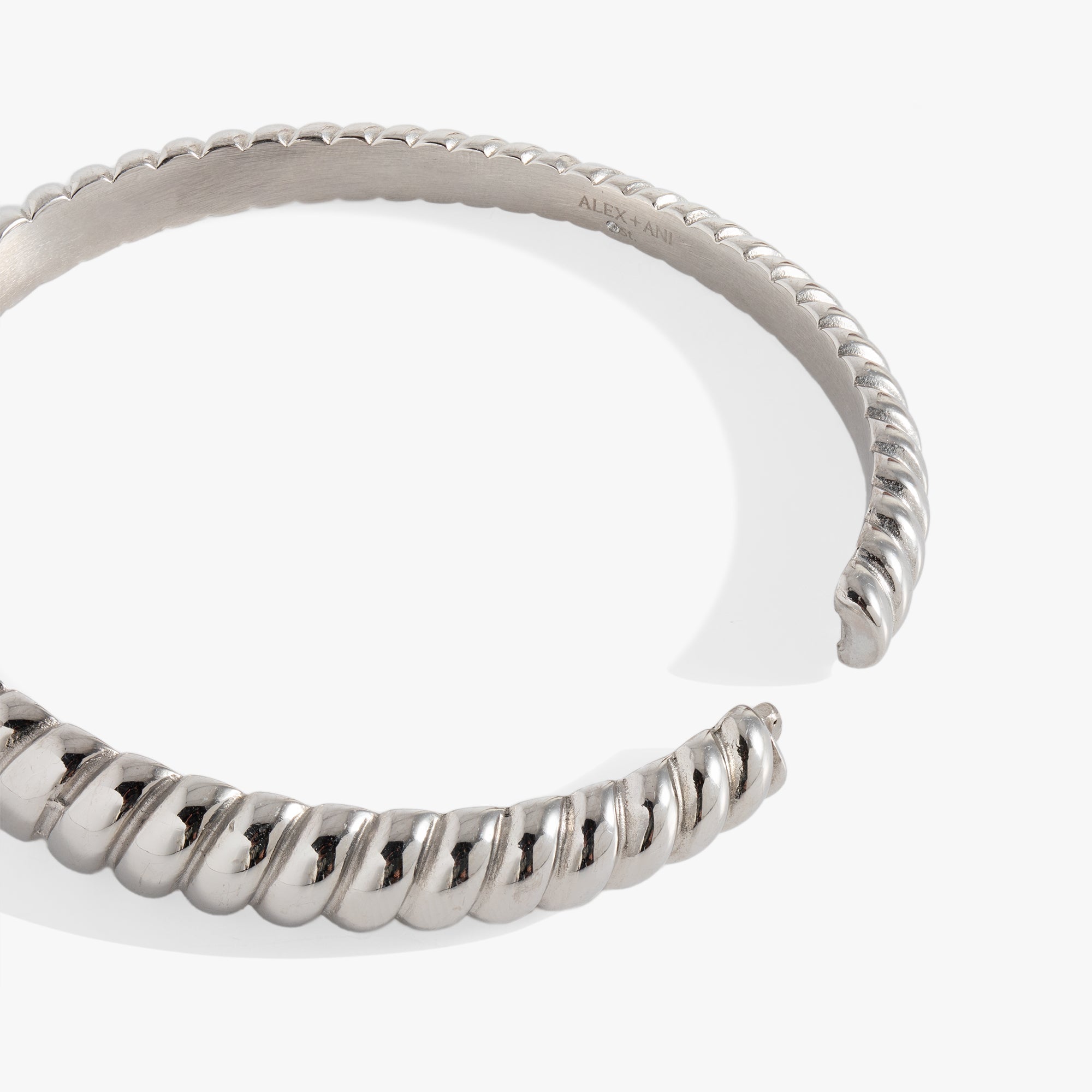 Stainless Steel Rope Textured Bangle - Aaria Tees Aaria Tees