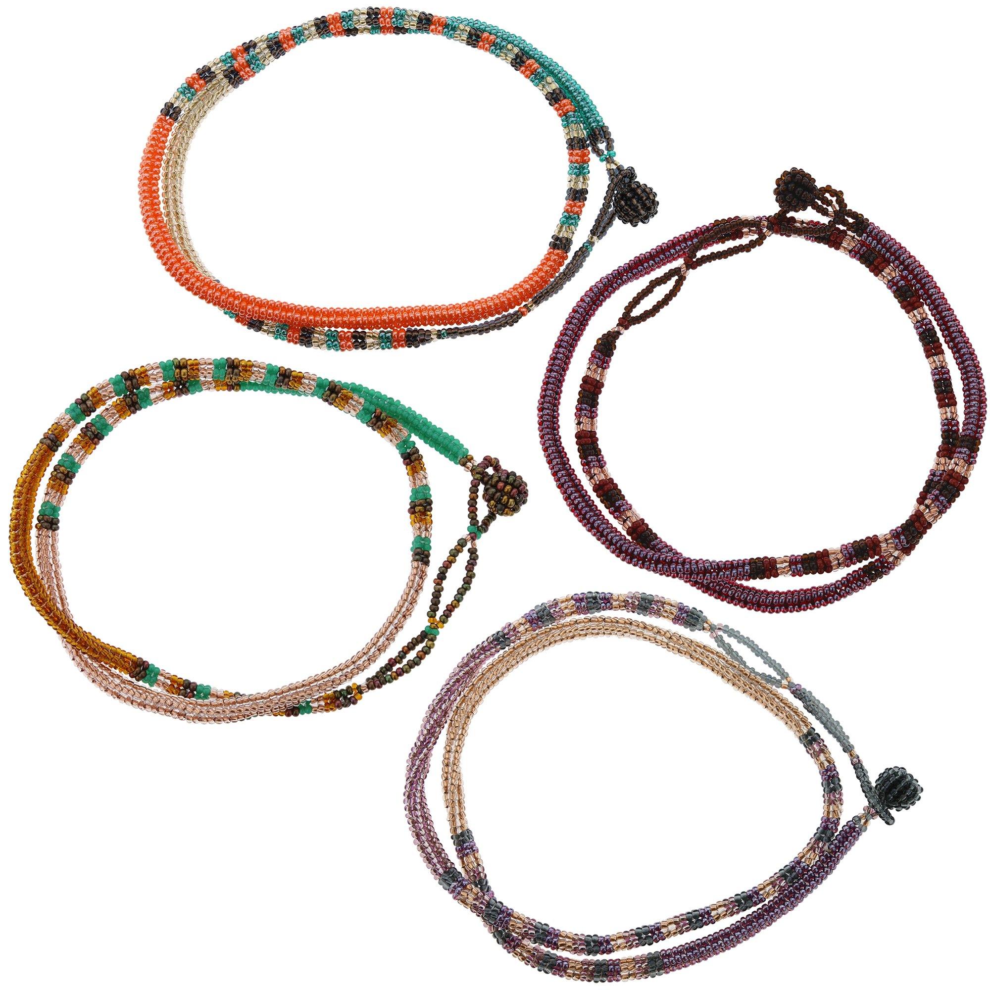Thanda Zulu Beaded Wrap Bracelet/Necklace - Aaria Tees Aaria Tees