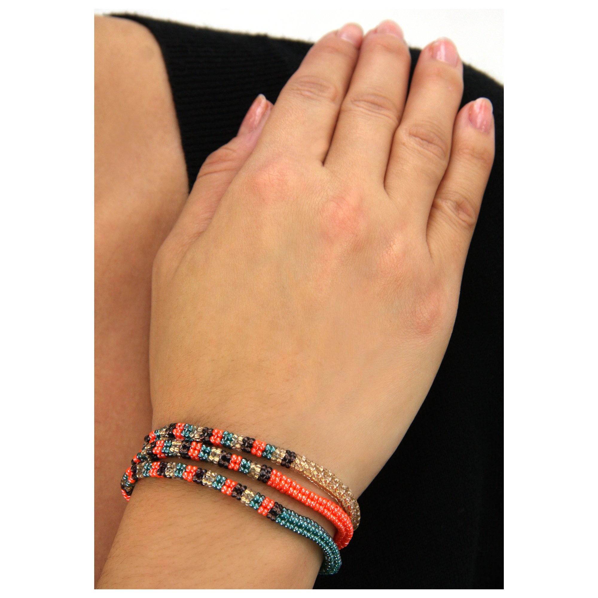 Thanda Zulu Beaded Wrap Bracelet/Necklace - Aaria Tees Aaria Tees