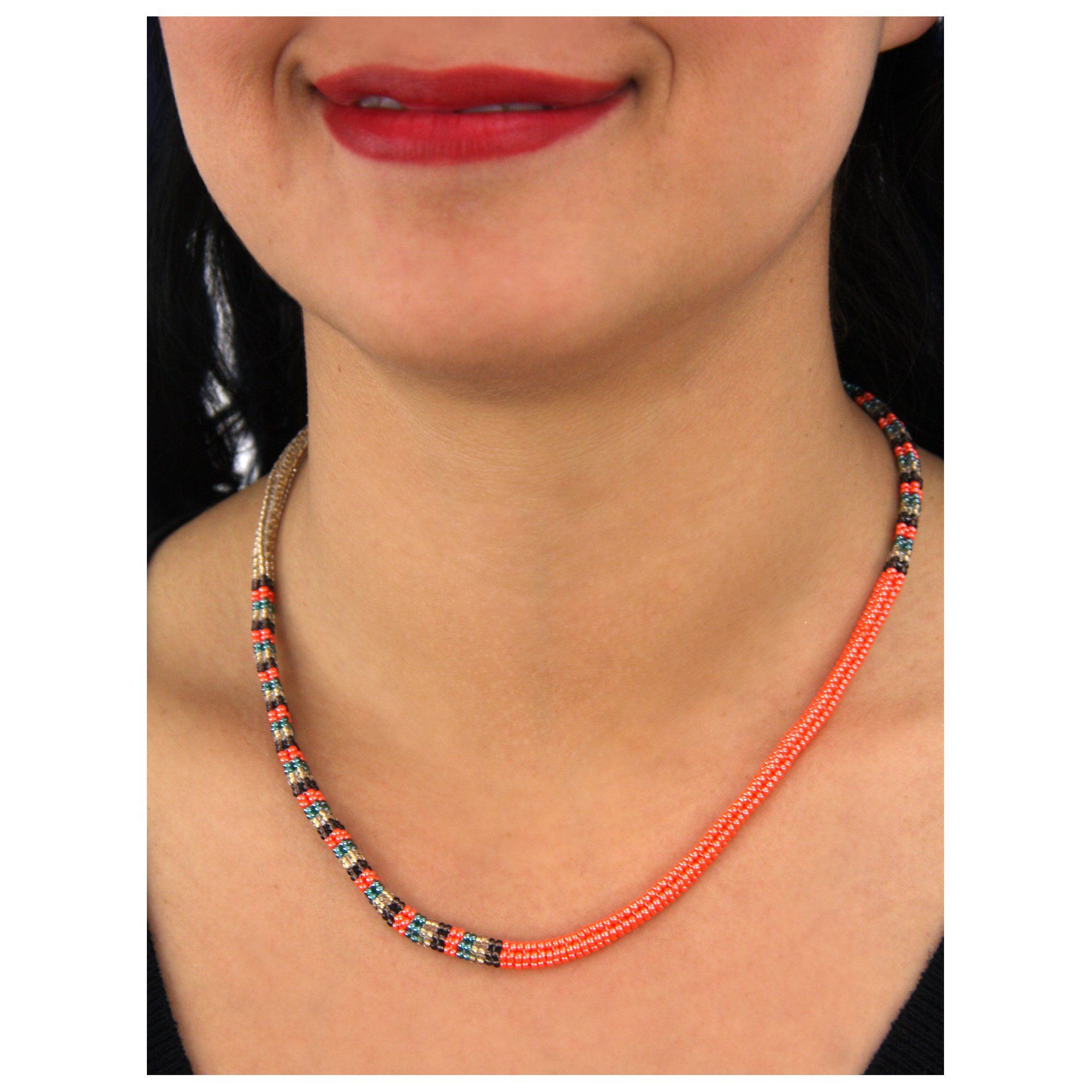 Thanda Zulu Beaded Wrap Bracelet/Necklace - Aaria Tees Aaria Tees