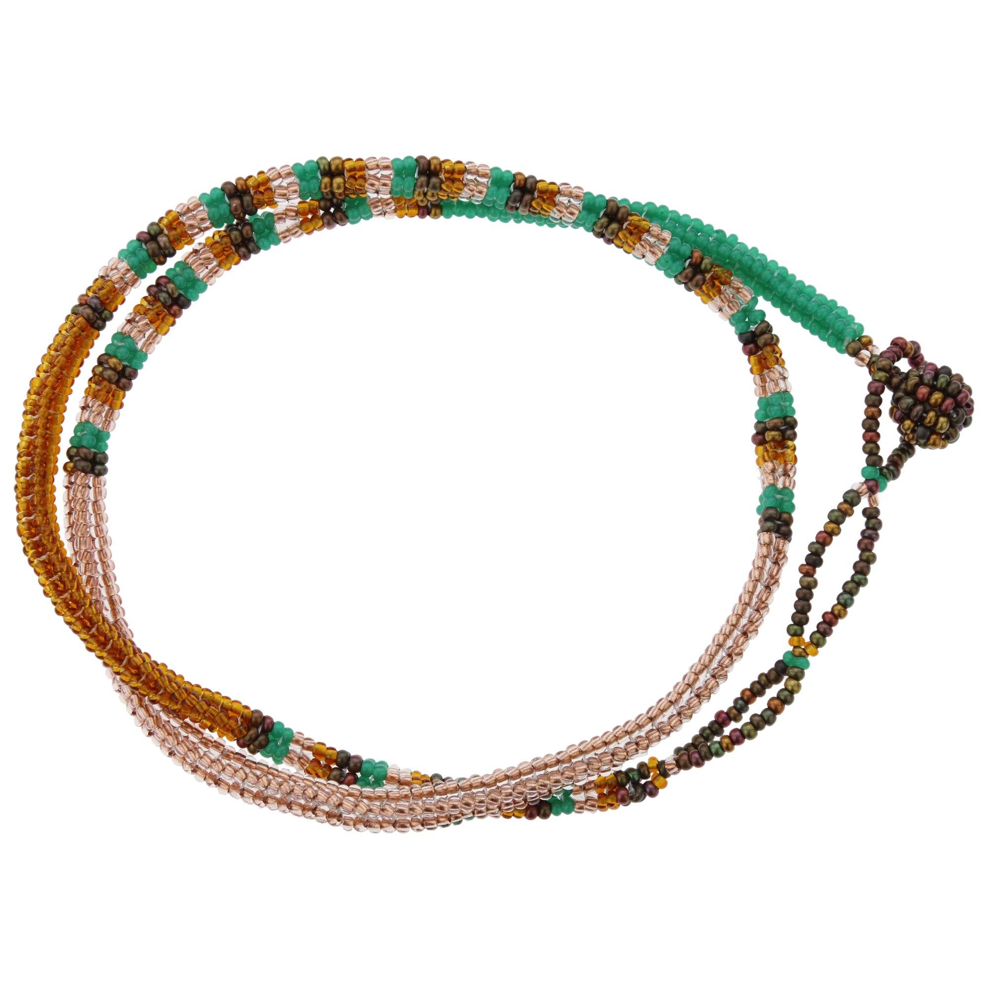 Thanda Zulu Beaded Wrap Bracelet/Necklace - Aaria Tees Aaria Tees