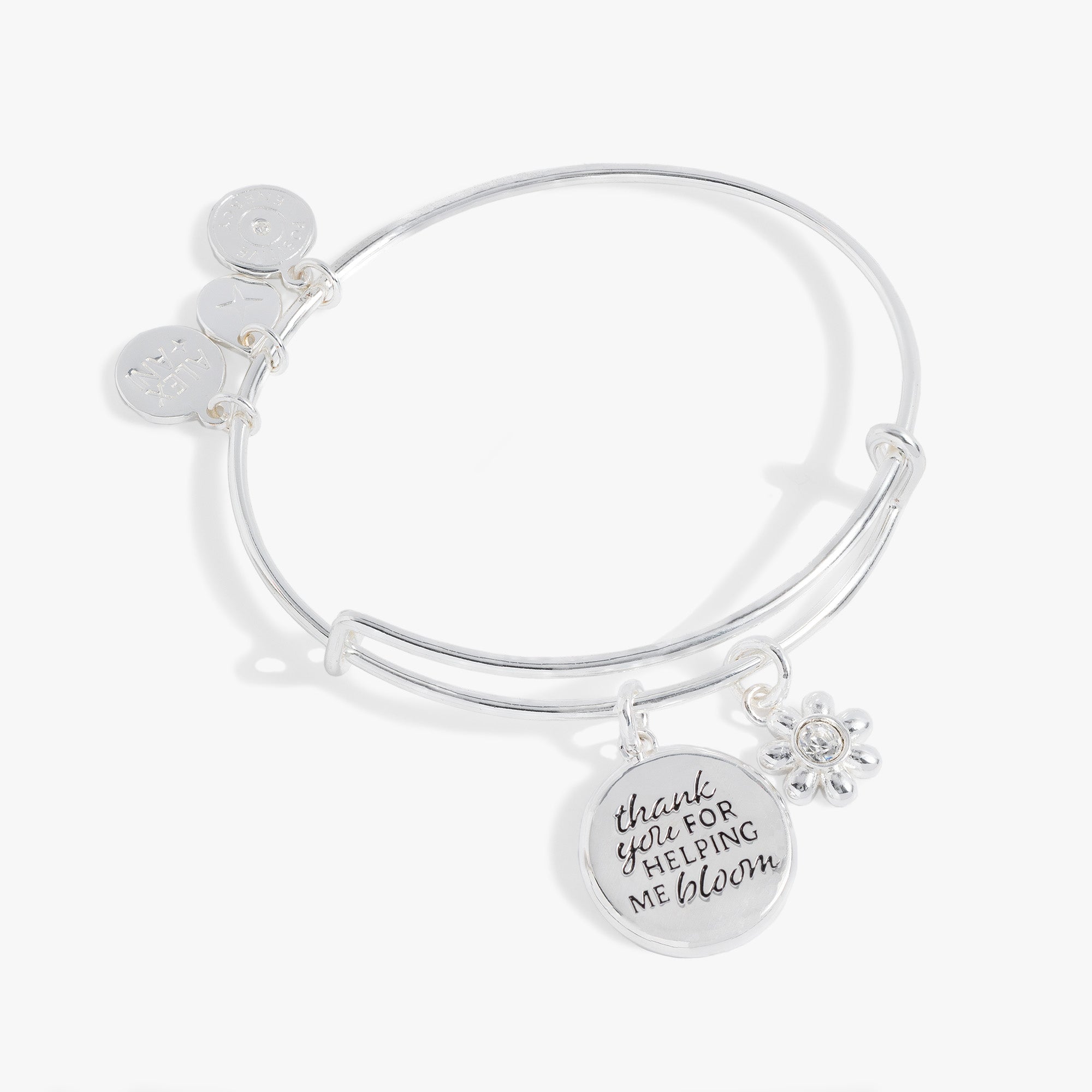 Thank You For Helping Me Bloom' Charm Bangle - Aaria Tees Aaria Tees