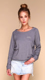 The Good Gets Better Free Spirit Sweatshirt | Grey - Aaria Tees Aaria Tees