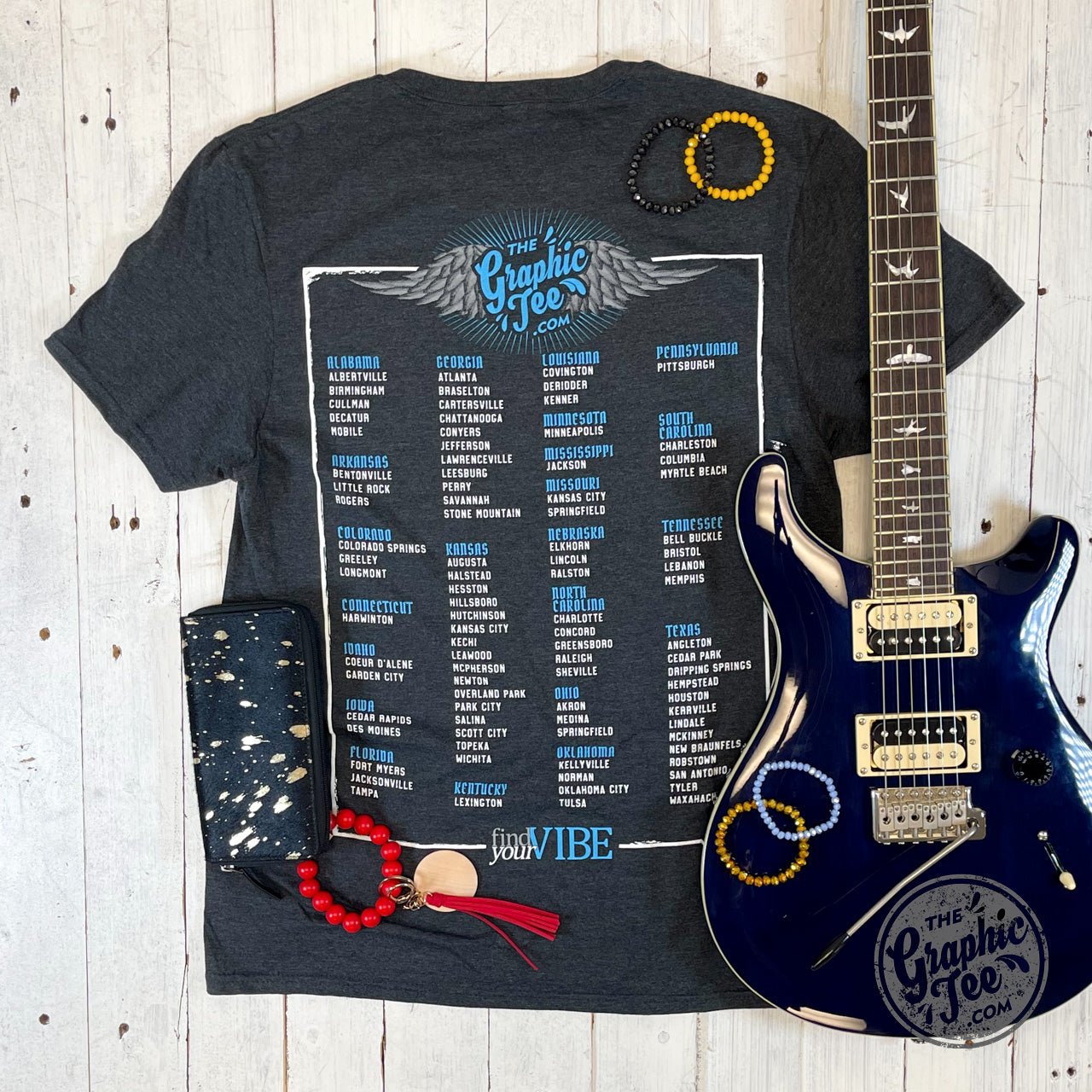 The Graphic Tee US Tour Concert Unisex Short Sleeve Tee - Aaria Tees Aaria Tees