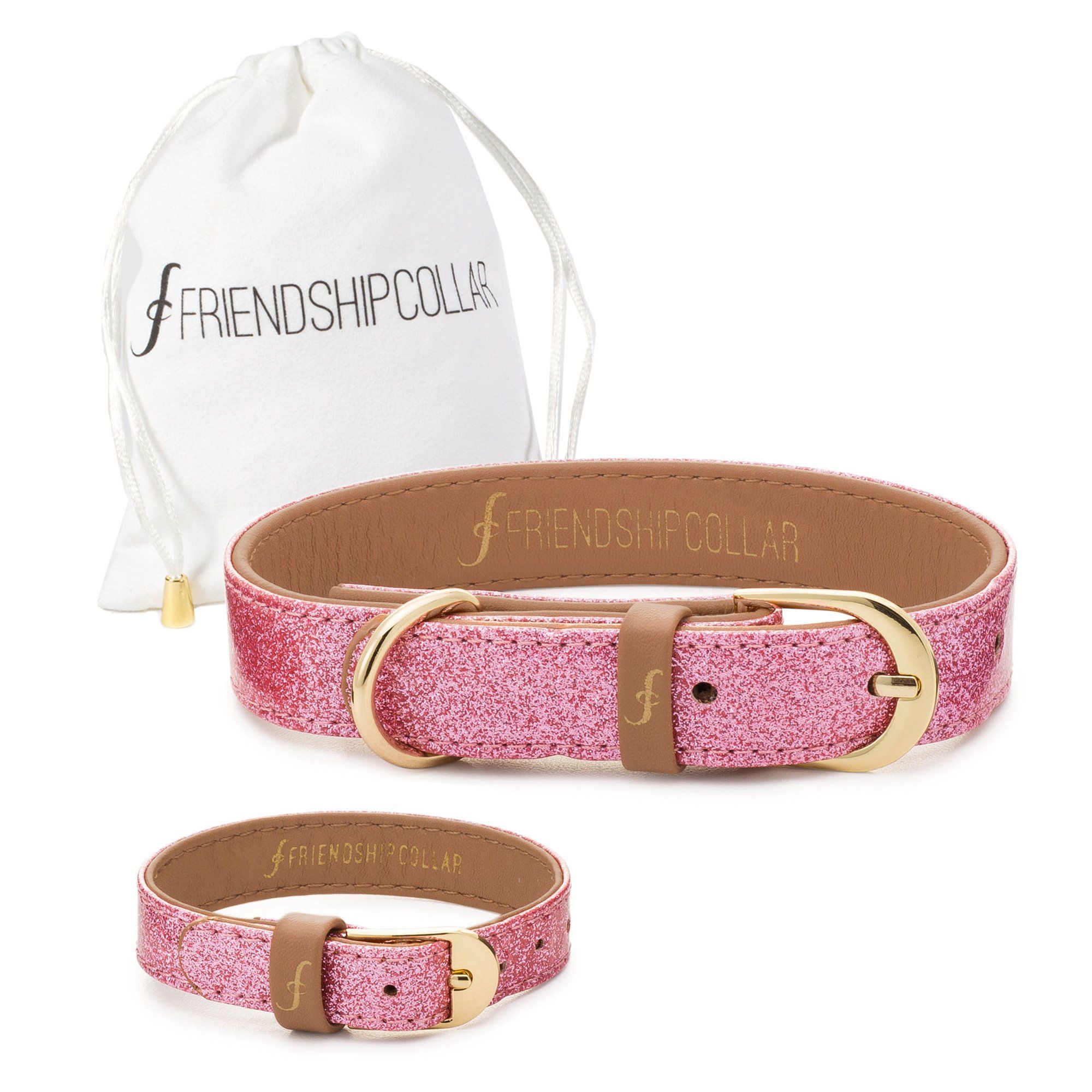 The Sparkling Pink Friendship Collar & Bracelet Set - Aaria Tees Aaria Tees