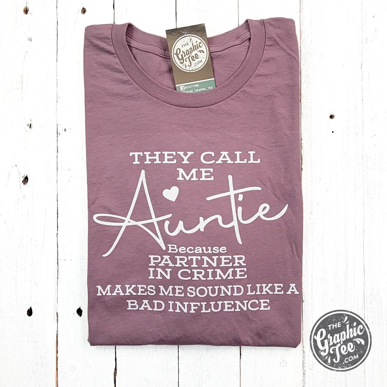 They Call Me Auntie Short Sleeve Tee - Aaria Tees Aaria Tees