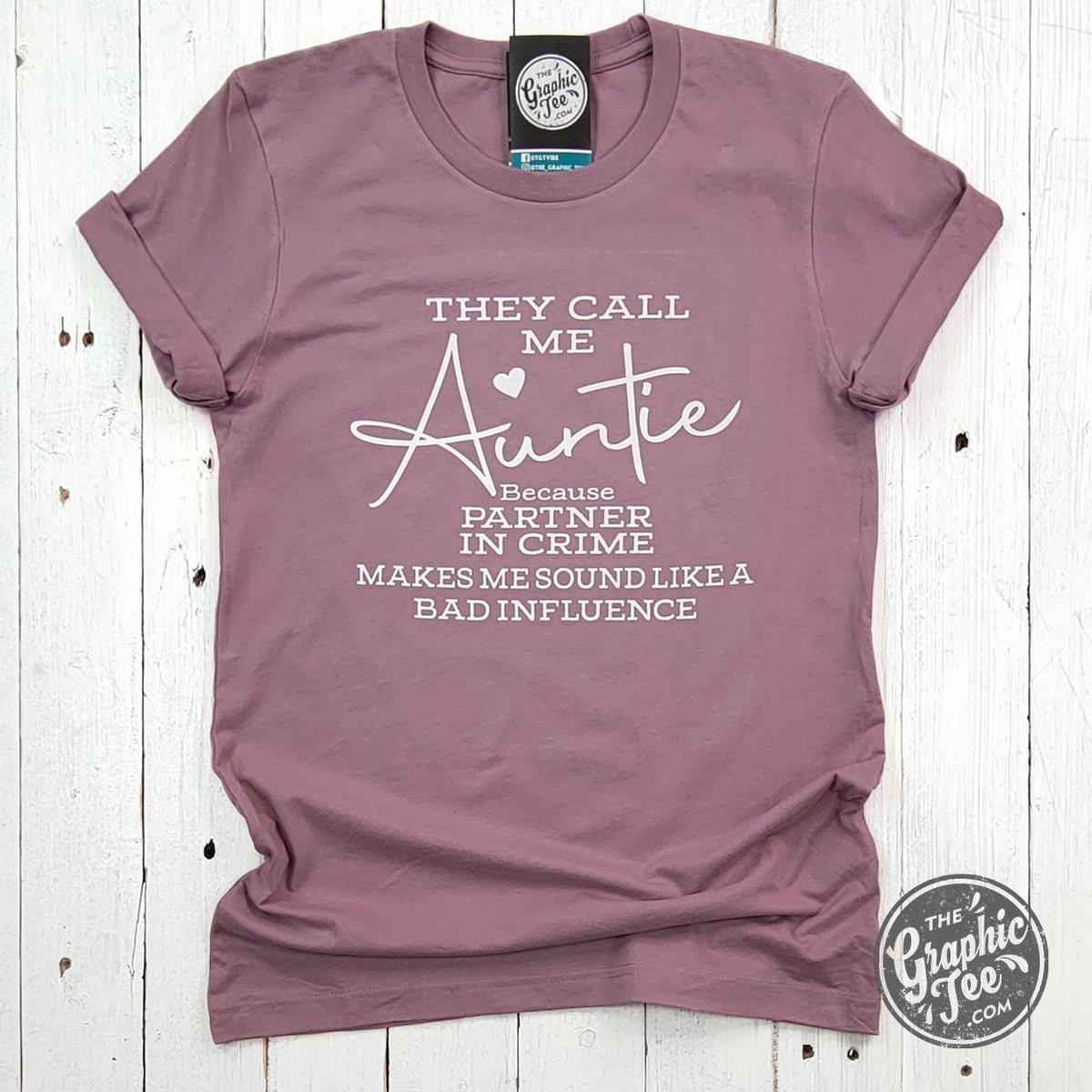 They Call Me Auntie Short Sleeve Tee - Aaria Tees