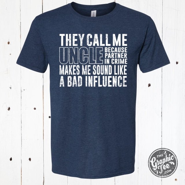 They Call Me Uncle Short Sleeve Tee - Aaria Tees Aaria Tees