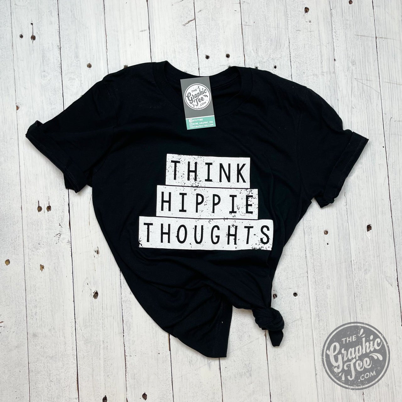 Think Hippie Thoughts - Unisex Tee - Aaria Tees Aaria Tees