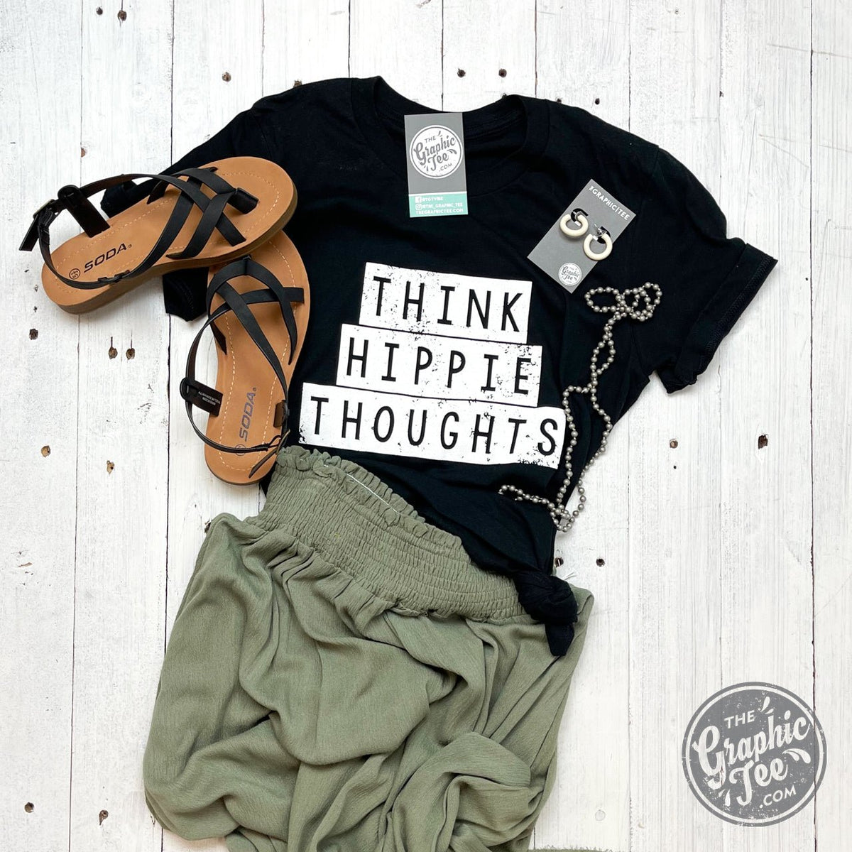 Think Hippie Thoughts - Unisex Tee - Aaria Tees