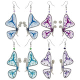 Threaded Butterfly Earrings - Aaria Tees Aaria Tees
