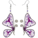 Threaded Butterfly Earrings - Aaria Tees Aaria Tees