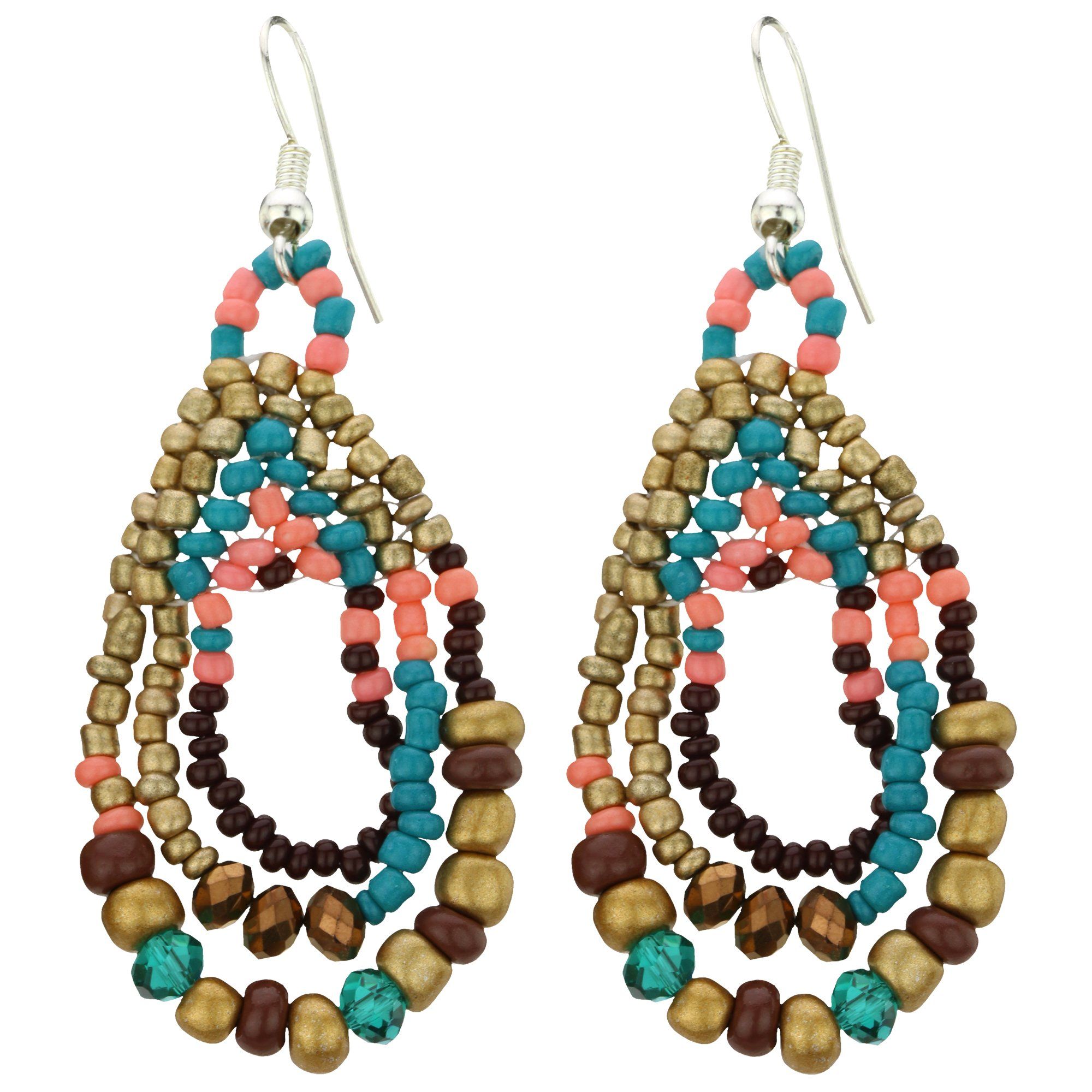 Three Cheers Beaded Earrings - Aaria Tees Aaria Tees