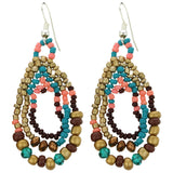 Three Cheers Beaded Earrings - Aaria Tees Aaria Tees