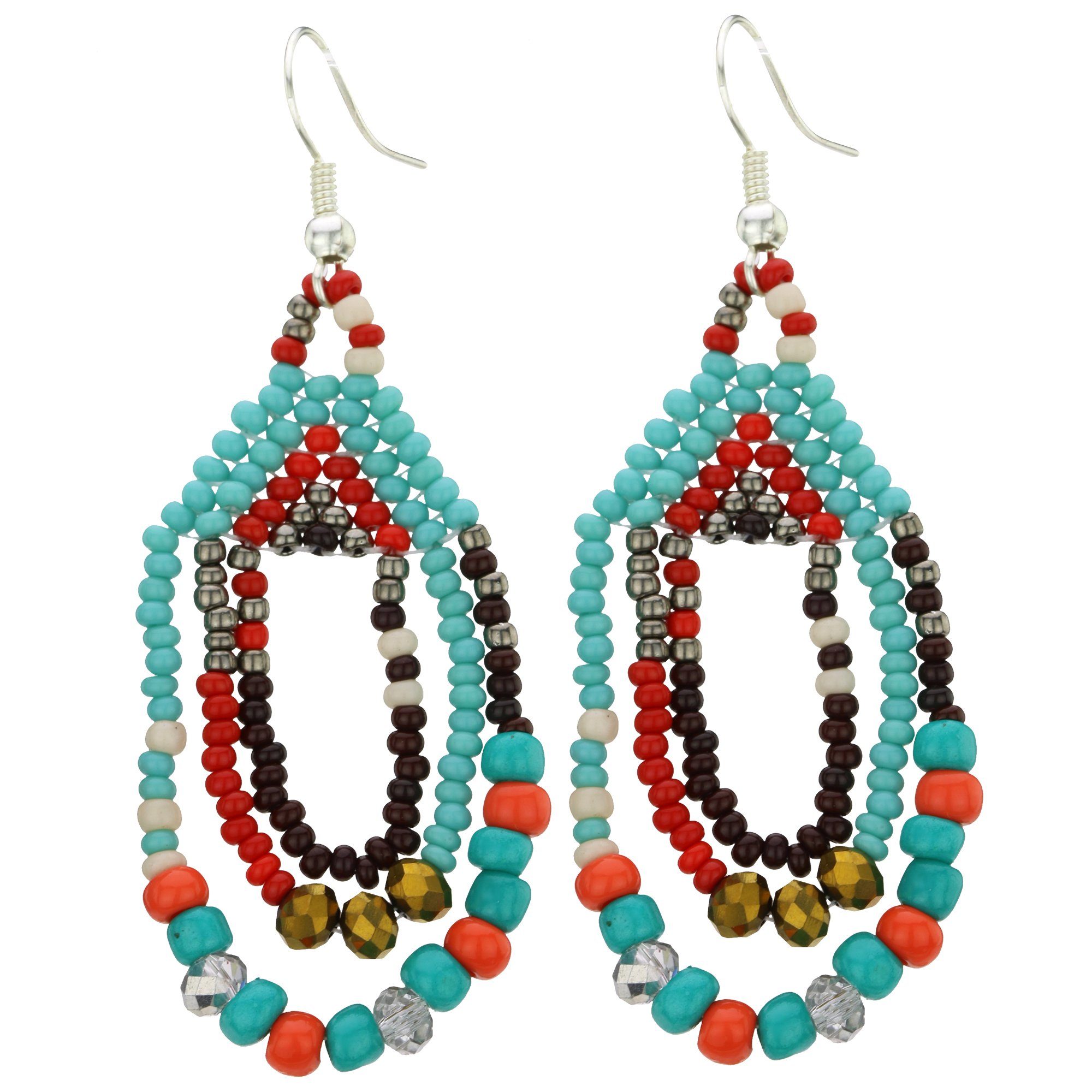 Three Cheers Beaded Earrings - Aaria Tees Aaria Tees
