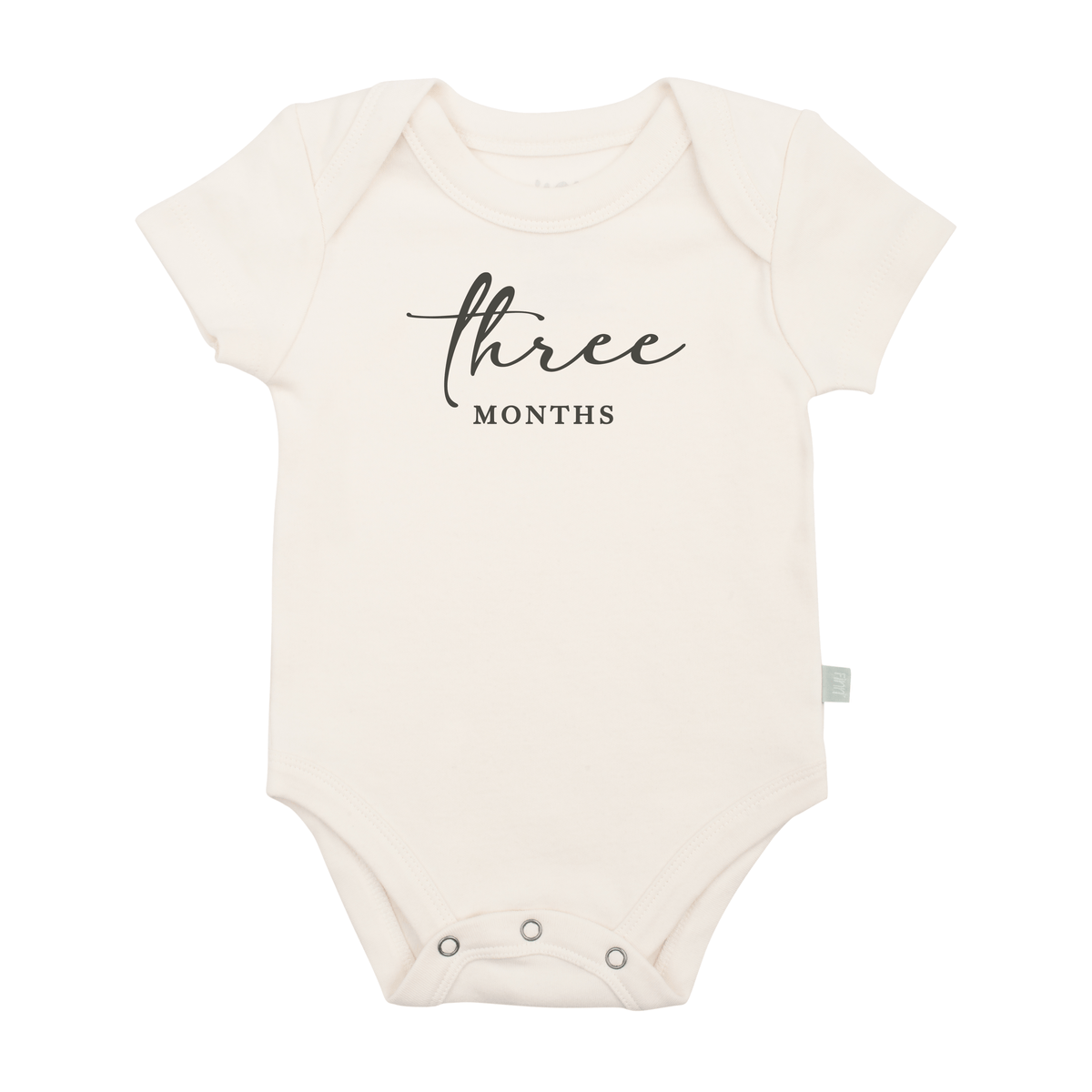 graphic bodysuit | three months milestone charcoal - Aaria Tees