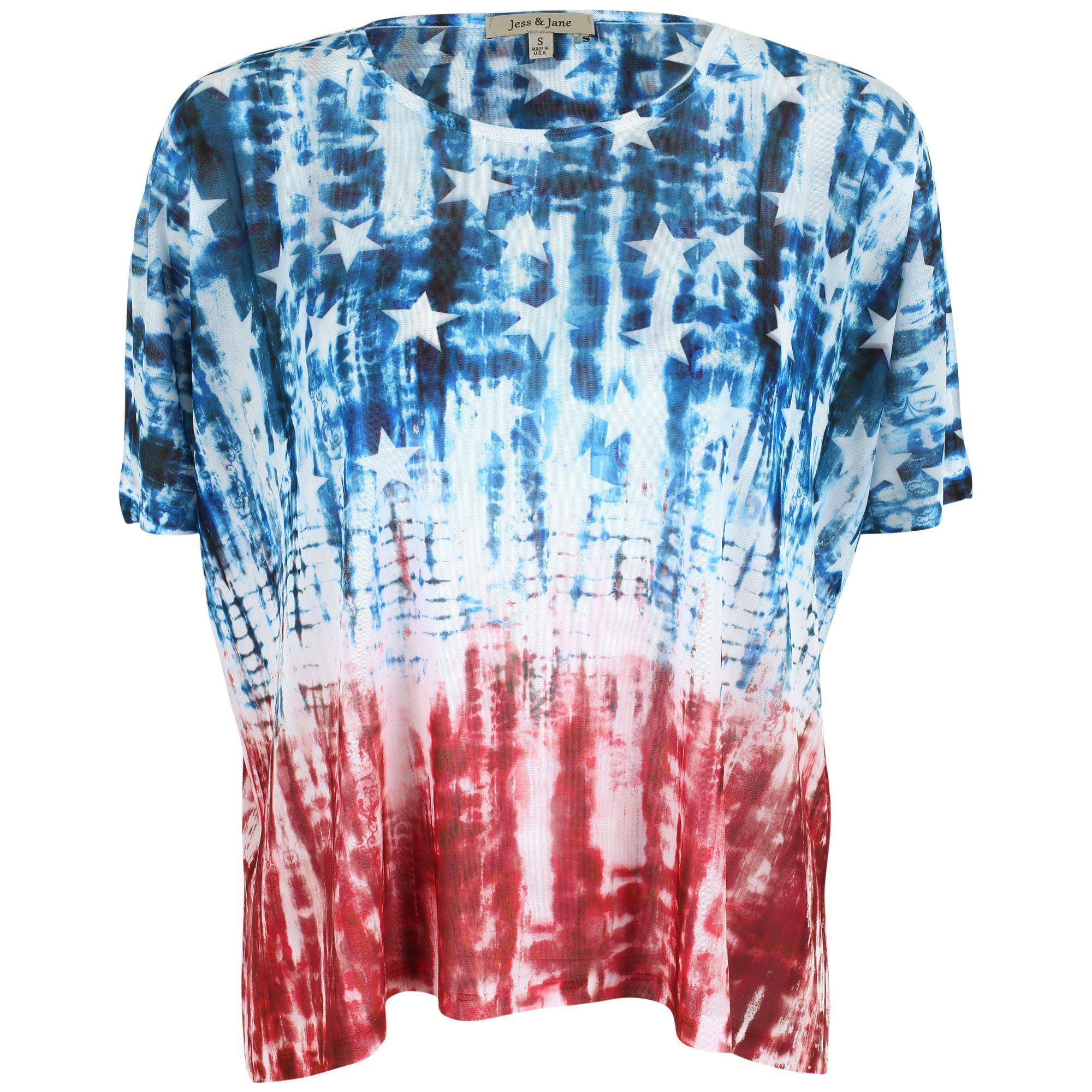 Tie-Dye Patriotic Dolman Top - Aaria Tees Aaria Tees