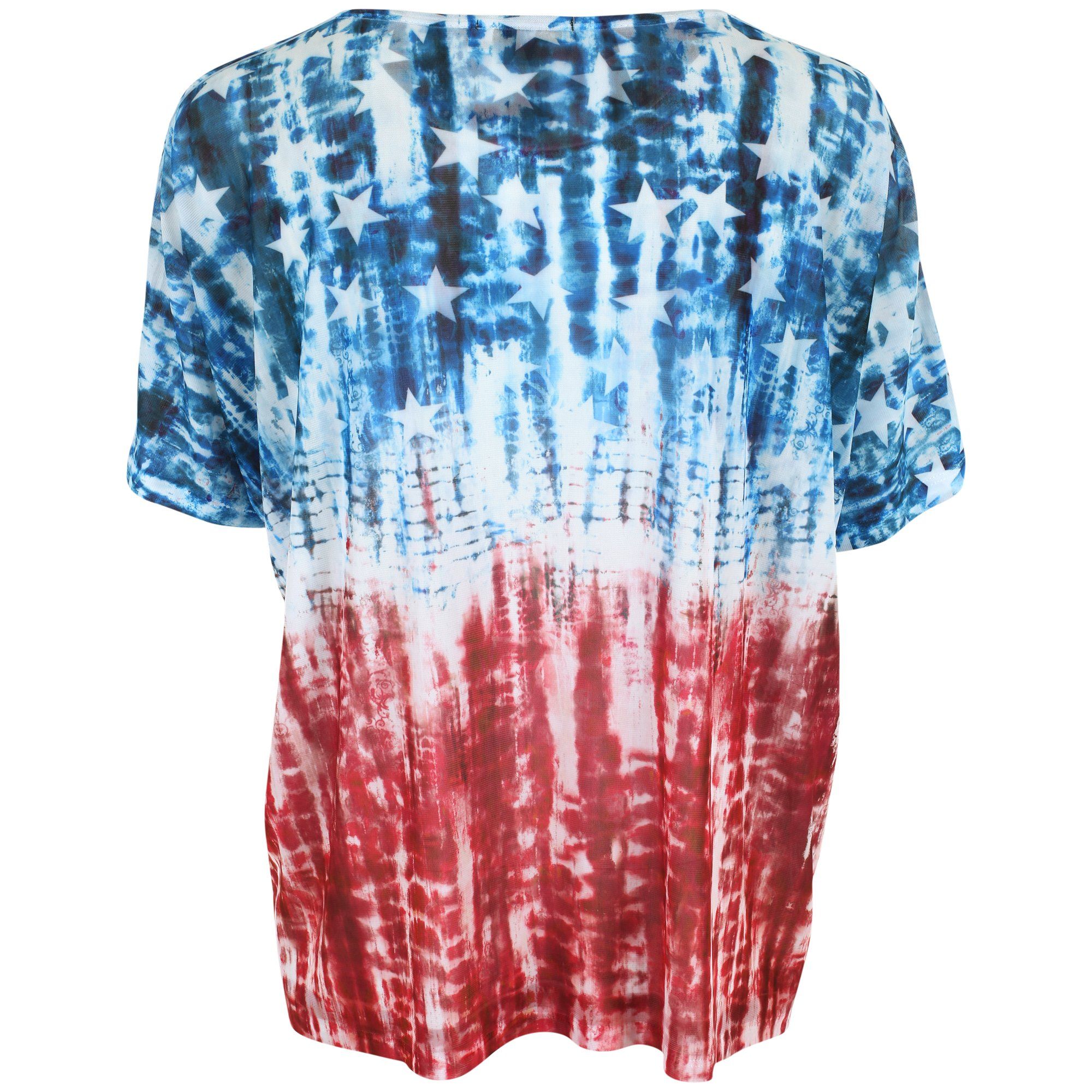 Tie-Dye Patriotic Dolman Top - Aaria Tees Aaria Tees