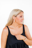 Tinsley Pearl Hoop Earrings - Aaria Tees Aaria Tees