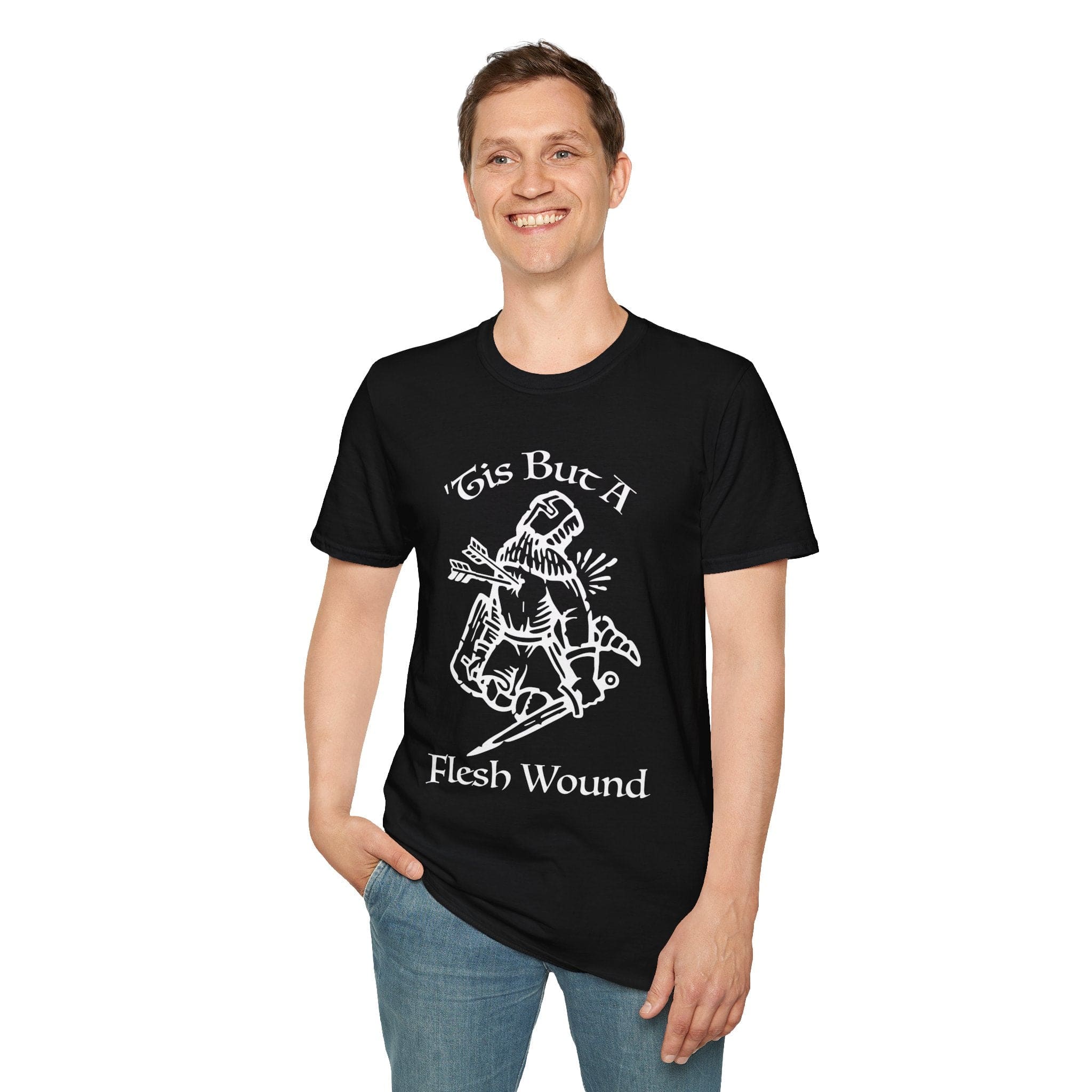 ’Tis But A Flesh Wound T-Shirt - Aaria Tees Aaria Tees