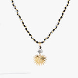 Toile Beaded Palm Pendant Necklace - Aaria Tees Aaria Tees
