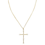 Tom'e Cz Cross Necklace Aaria Tees