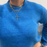 Tom'e Cz Cross Necklace Aaria Tees