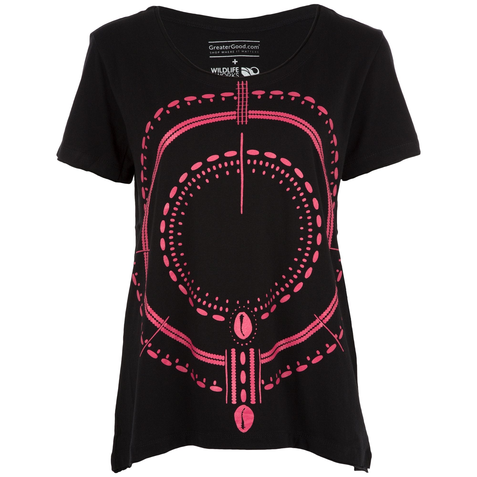 Traditional Symmetry Raw Edge Tee - Aaria Tees Aaria Tees