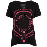 Traditional Symmetry Raw Edge Tee - Aaria Tees Aaria Tees