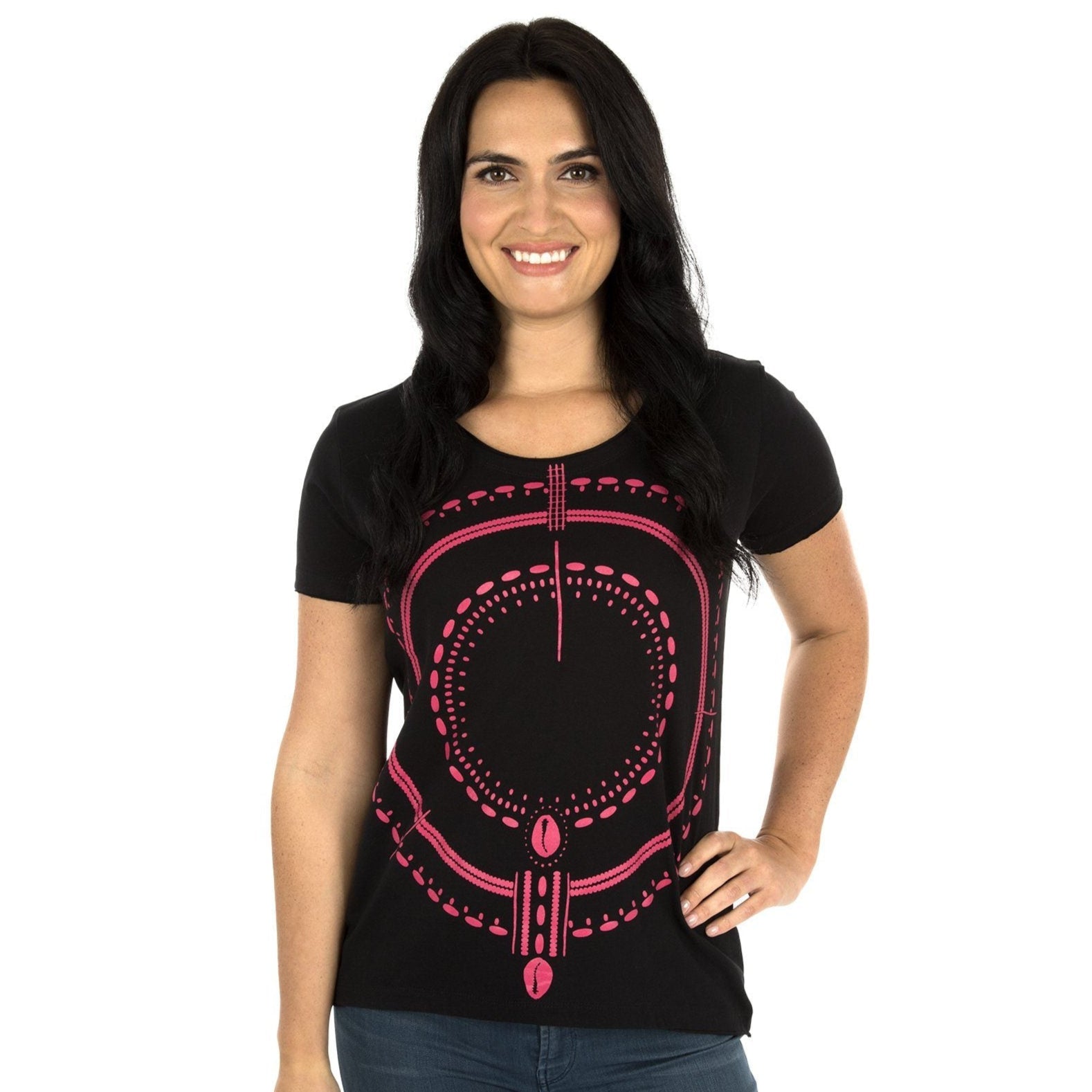 Traditional Symmetry Raw Edge Tee - Aaria Tees Aaria Tees