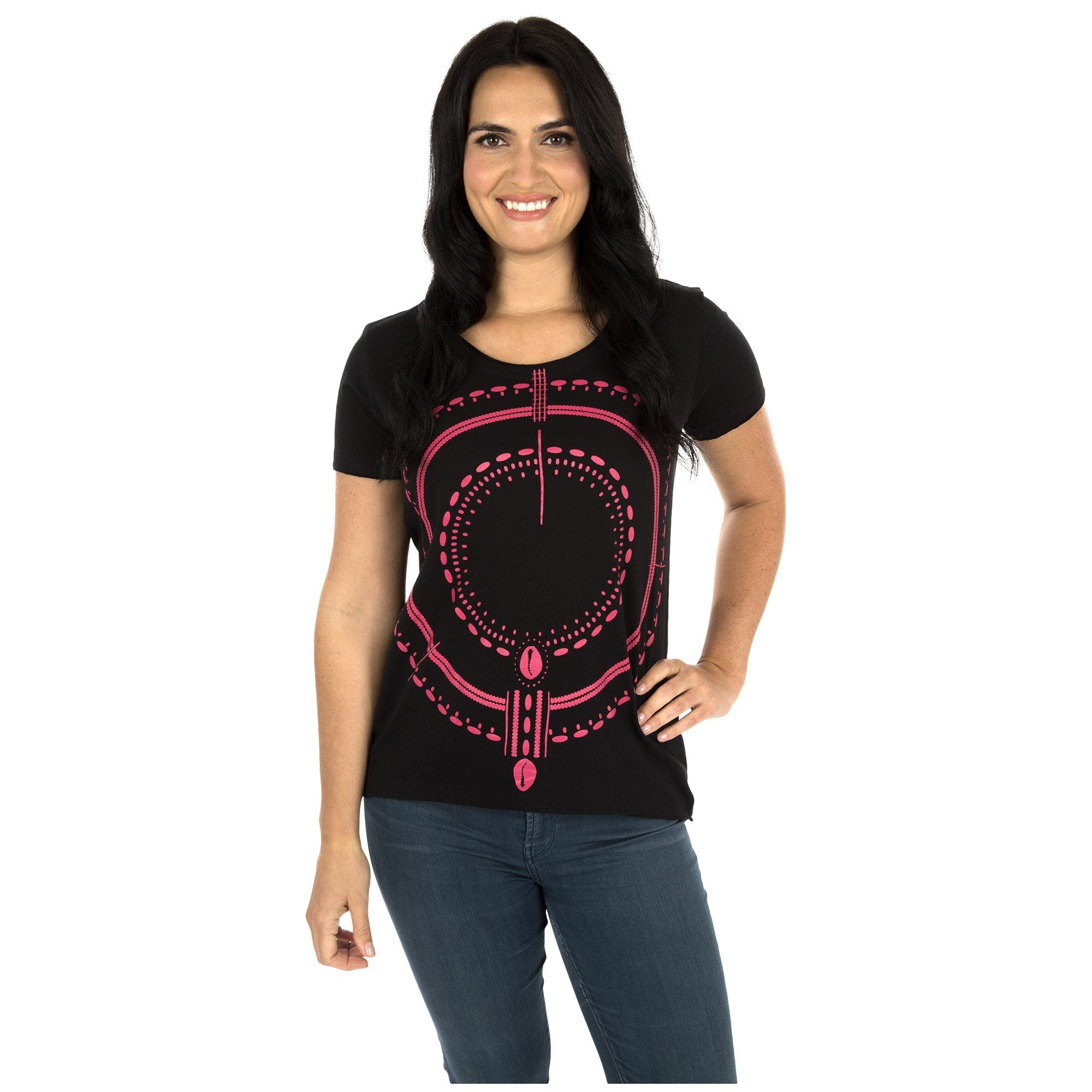 Traditional Symmetry Raw Edge Tee - Aaria Tees Aaria Tees