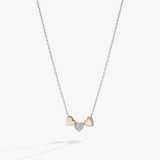 Crystal Heart Slider Necklace - Aaria Tees Aaria Tees
