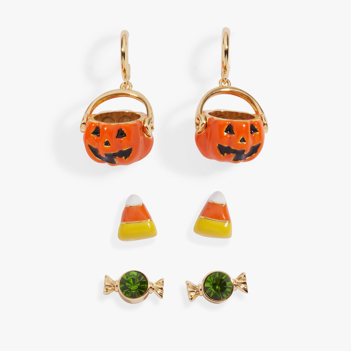 'Trick or Treat' Earring Set of 3 - Aaria Tees