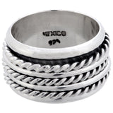 Triple Rope Sterling Spinning Ring - Aaria Tees Aaria Tees
