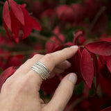 Triple Rope Sterling Spinning Ring - Aaria Tees Aaria Tees
