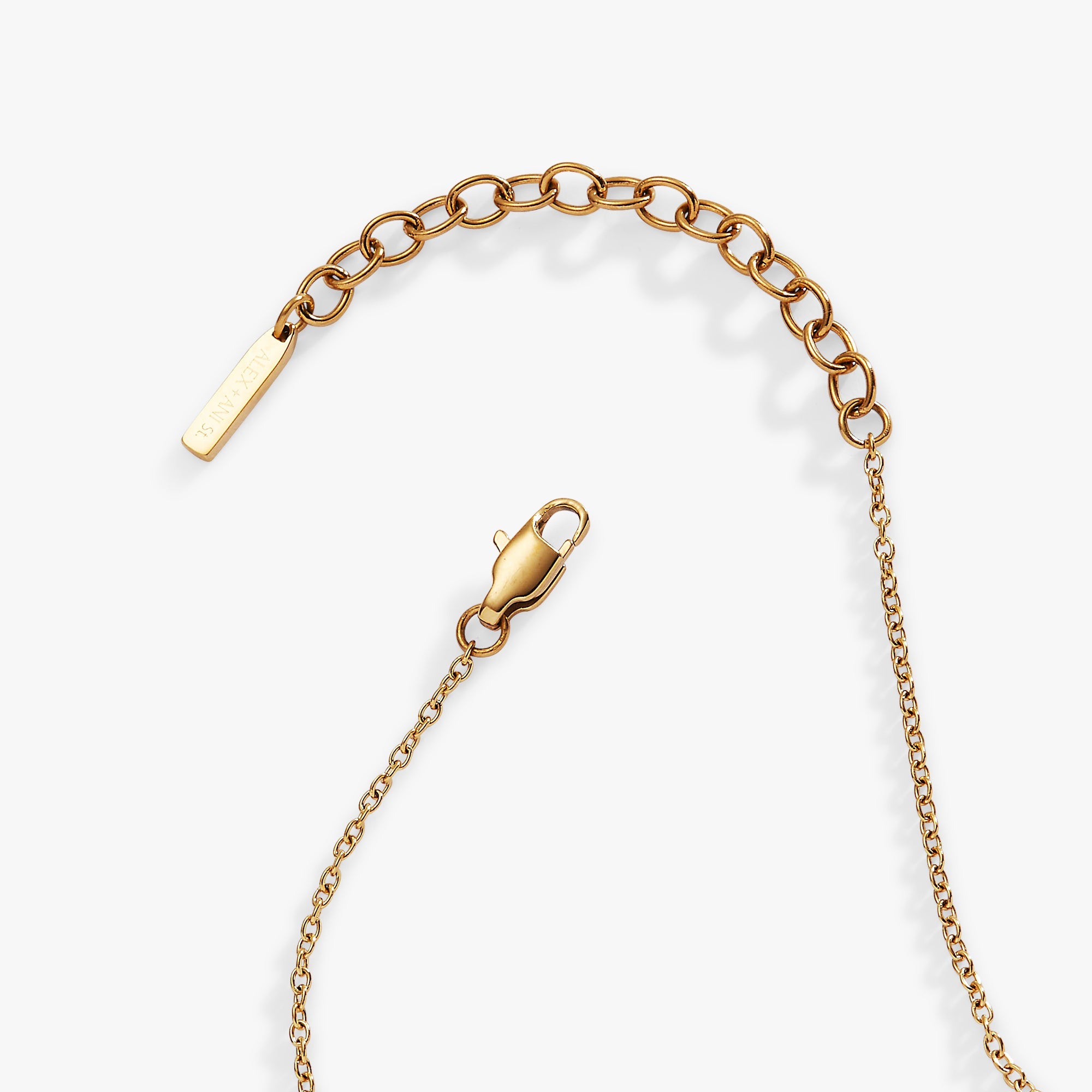 Triple Stone Crystal Inline Necklace - Aaria Tees Aaria Tees