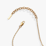 Triple Stone Crystal Inline Necklace - Aaria Tees Aaria Tees