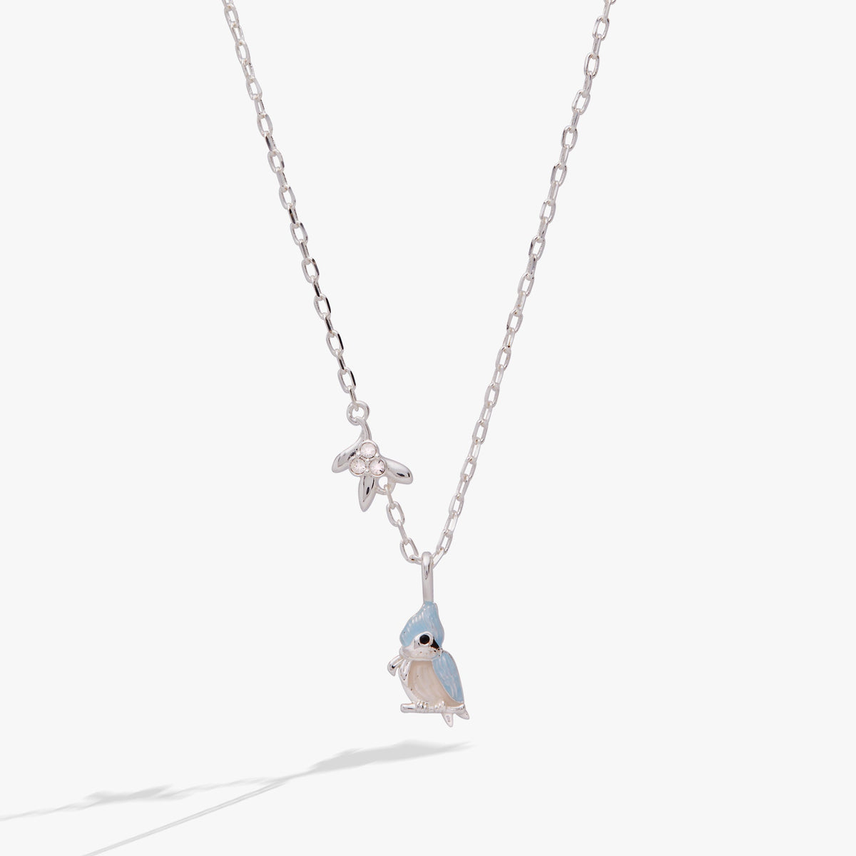 Tufted Titmouse Bird Pendant Necklace - Aaria Tees