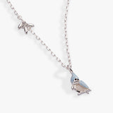 Tufted Titmouse Bird Pendant Necklace - Aaria Tees Aaria Tees