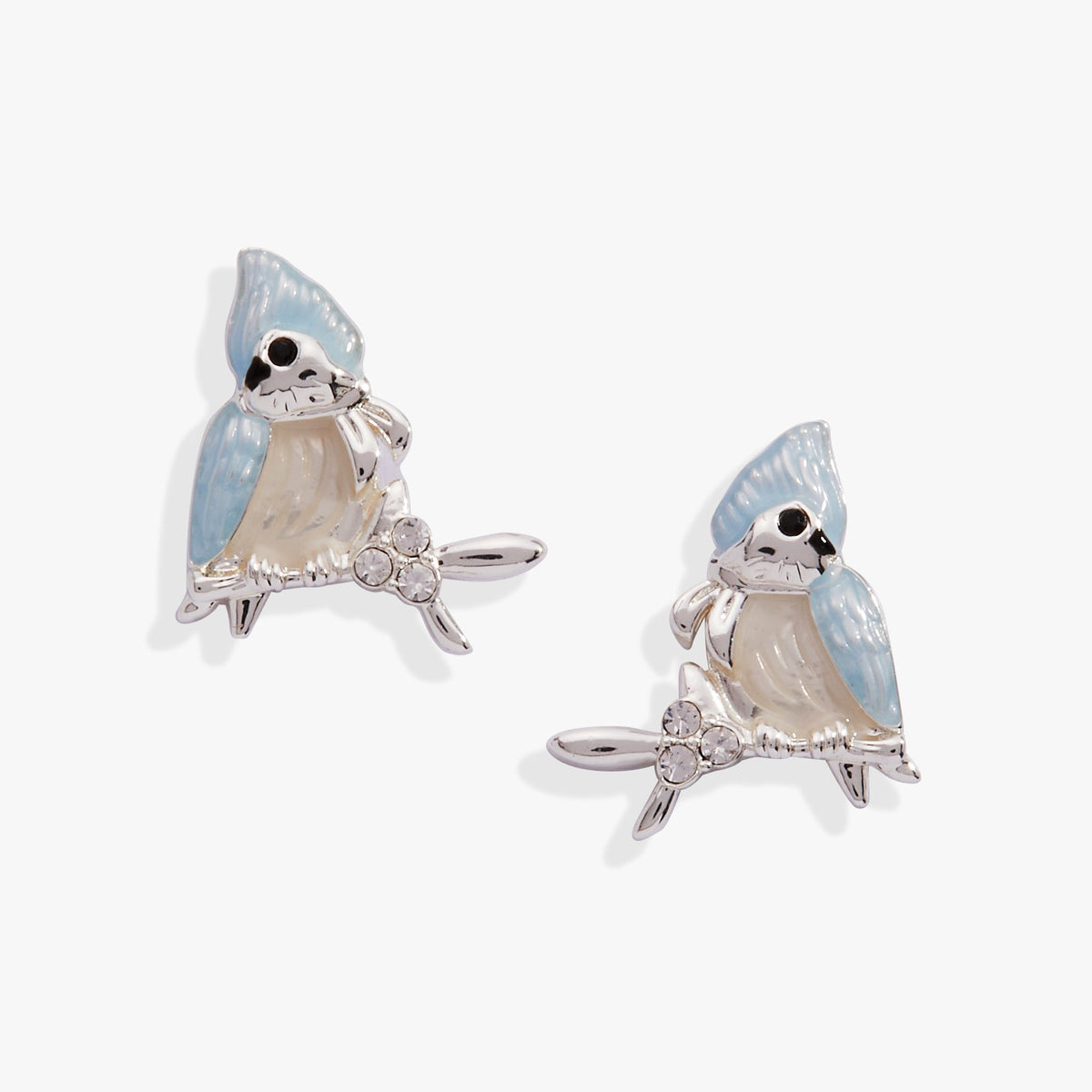 Tufted Titmouse Bird Stud Earrings - Aaria Tees