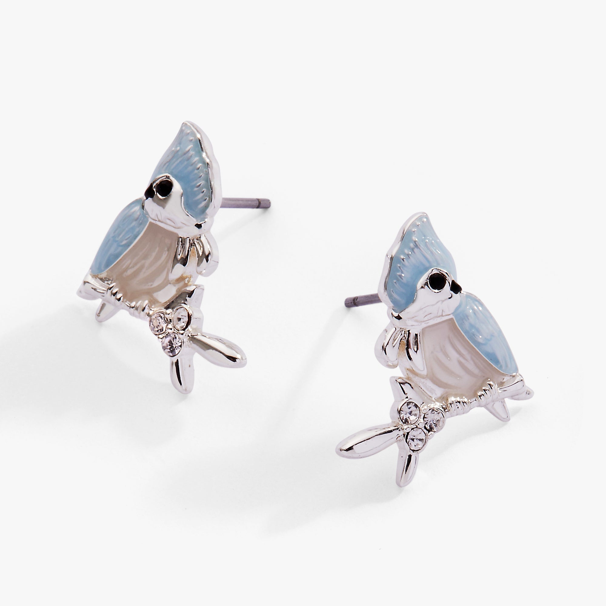 Tufted Titmouse Bird Stud Earrings - Aaria Tees Aaria Tees