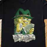 Spongebob Gettin' Money Black Tee Aaria Tees