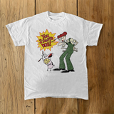 You Stoopid Dog Courage White Tee Aaria Tees