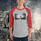 Dirt Bike Catching Air 3/4 sleeve raglan tee - Aaria Tees Aaria Tees