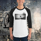 Dirt Bike Catching Air 3/4 sleeve raglan tee - Aaria Tees Aaria Tees