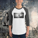 Dirt Bike Catching Air 3/4 sleeve raglan tee - Aaria Tees Aaria Tees