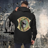Indian Brave Skull - Fleece zip up hoodie - Aaria Tees Aaria Tees